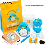 GOODV DIY Crochet Kit, Beginner With Crochet Hooks Crochet Stuffed Animal Kit,  Cotton DIY Set Handm