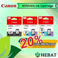 Canon Original Ink PG 47 CL 57 57s Ink Cartridge for Printer 410 470