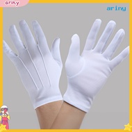 [ariny] White Gloves Formal Tuxedo Uniform Gloves for Men Women Butler Gloves for Cosplay Party Jewe