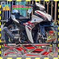 Exciter 155 Removable Sticker Exciter 155 Car Sticker White Pink Model Mixed Colors 3-Layer Decal