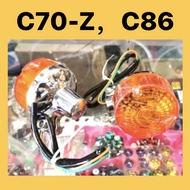 (1 Pcs) HONDA C86 C70Z REAR SIGNAL - CHROME BASE (ST) // PNP C86 C70 Z REAR SIGNAL BELAKANG LAMP LAM