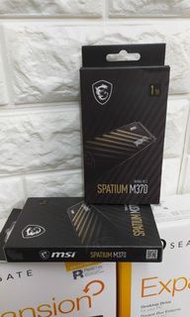 100% New MSI SPATIUM M370 NVMe M.2 1TB 內建固態硬碟