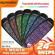 C120 T10 Gyroscope Remote Fly air mouse Control Wireless keyboard mini USB 2.4Ghz TV Box TV Dongle