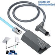 Ethernet Adapter Rectangle Dish Antenna Satellite USB Internet Powerline Kit for Starlink V2 Satelli