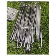 FRONT SPOKE REAR SPOKE CHROME SET EX5 DREAM RXZ LC135 Y110 Y100 W125 BONUS KRISS110 KRISS2 LIDI DEPA