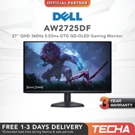 Dell AW2725DF | 27" QHD | 360Hz | 0.03 ms GTG | QD-OLED | AMD FreeSync | Gaming Monitor