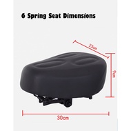 [SG SELLER] 6 springs seat ebike seat bicycle big seat eco drive jimove orca mc seat big saddle ebike seat bicycle seat