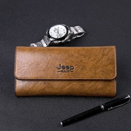 dompet kulit lelaki original dompet lelaki kulit original Men Multi-Card Wallet Youth Long Wallet