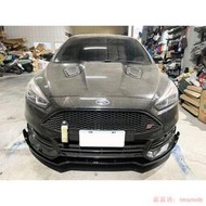 福特FOCUS MK3.5 ST 直上型 鋼琴烤漆黑 專用前下巴 前定風翼 前鏟 前擾流板 下擾流板 改裝下巴