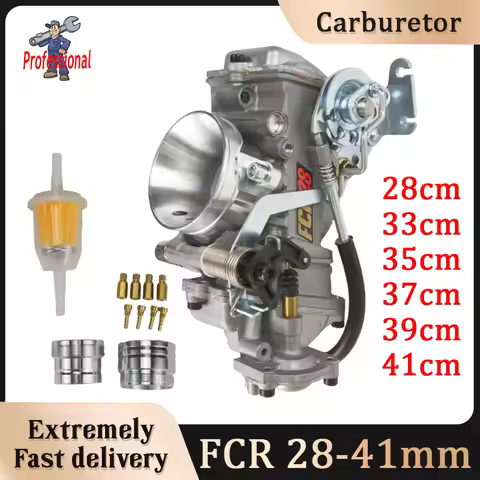 FCR 28 33 35 37 39 mm Carburetor For Keihin CRF450-650 S450 Husqvarna 450 KTM FS450 Flat Slide Carb 