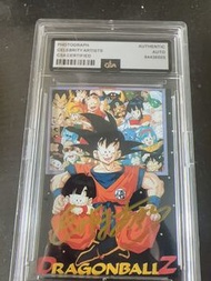 龍珠 Dragon ball Z 孫悟空 鳥山明 簽名 卡  激罕 值得收藏