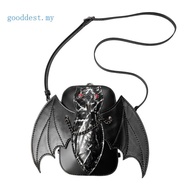 GOOD Modern Gothic Wallet Crossbody Bag Practical PU Shoulder Bag Gothic Party Accessory Bag For Wom