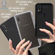 Samsung A20 / A30 / M20 / M30 shockproof case black, cream, square border, transparent shockproof