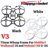 Happymodel Mobula7 V3 Frame 75mm 2s Whoop Frame for Mobula7 HD/Moblite7 Walksnail 1S HP003N