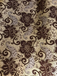 KAIN SOFA MOTIF BUNGA MAWAR // KAIN KURSI METERAN // KAIN JOK KURSI MEWAH