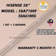 58A7100F /58A6100G HISENSE 58" LED TV BACKLIGHT (LAMPU TV) HISENSE 58 INCH LED TV BACKLIGHT 58A7100