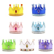 Princess Party Costume Dress up Baroque Pearl Princess Crown for Kids Birthday Halloween Party Crown