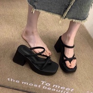 9cm high heel flip-flops