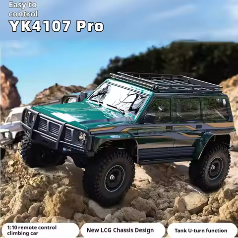 2025 YK4107 pro 1/10 Brushless Remote Control climbing car Tank U-turn Four-wheel Drive Chassis with
