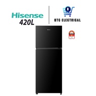 Hisense 420L 2 Door Inverter Fridge RT439N4ABN1 Top Mount Freezer Refrigerator