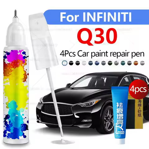 Car Paint Repair Pen For 2015-2019 INFINITI Q30 Paint Scratch Repair Accessories 4PCS Black KH3 Brow