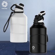Feijiaan Large Capacity Sports Water Bottle 2.2L (74Oz) Stainless Steel Single Layer Lntimate Design