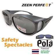 ZEEN PERFECT Polarized Fit Over glasses แว่นครอบตาเลนส์ตัดแสง Polarized มีกระบังข้าง ป้องกัน UV400 กันลม กันแสงแดด หลังผ่าตัดตาได้