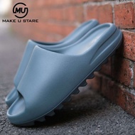 [MUS MUS] ADIDAS YEEZY Slides'slate GREY 'SLATE Gray Thick-Soled Slippers ID2349