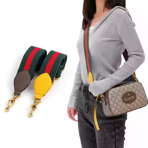 Nylon Weave Bag Strap Women Colored Straps for GUCCI Messenger Shoulder Bag Accessories Adjustable B