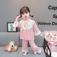 女童睡衣套装夏季莫代尔女宝宝薄款公主可爱夏款空调服儿童家居服Girls Pajamas suit Summer Modal Baby Girls Thin20250918