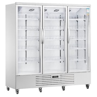 SnowVillage LC-1800FX  1348L 3-Door Upright Glass Display Fridge| Blower System Showcase Chiller Ref