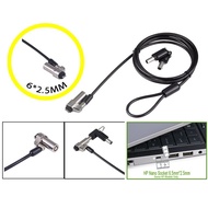 HP Nano Slot Ultrathin 6*2.5mm Notebook Security Lock with 2 keys Nano Slim Thin Socket 6.0mm x 2.5m