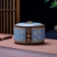 [in stock] Purple clay tea canister, sealed jar, Pu'er tea jar, bulk Chinese-style tea storage jar, 