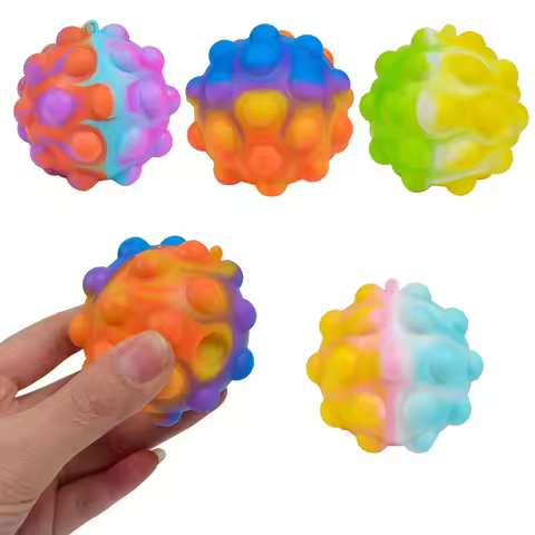 Silicone Bubble Ball Squeezing Bubble Ball Children's Silicone Stress Relief Ball Stress Relief Toys