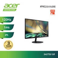 ACER SA272U G0 27"/2560X1440 2K/120HZ/1MS/250NITS/2HDMI/DP/VESA MOUNT 100MMX100MM/3YW ONSITE (FOC DP