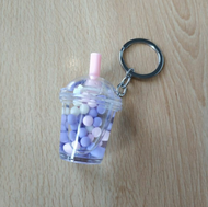 Gantungan Kunci Keychain Bentuk Bubble Tea Boba Lucu Bagus Murah Gemas