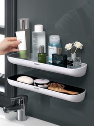 Shelf /    Perforated Bathroom Shelf Wall-mounted Wall Towel Storage Artifact