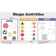 [PRE604] 70 pages Shape Activities Worksheet for Pre-school PDF version 幼儿认识形状 电子书