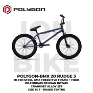 POLYGON RUDGE 3 20" FREESTYLE BMX HIGH QUALITY HI-TEN FRAMES CYCLING
