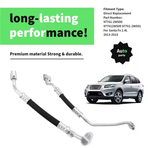 Durable 977612W500 Car AC Condenser Line-Front A/C Tube 977612W501 For Hyundai Santa Fe 2.4L 2013-20