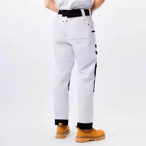 New Men's Cargo Pants High Stretch Multi-pocket Casual Trousers for Summer Workshop Durable Work Pan