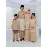 KURUNG WARDA NUDE | SET FAMILY NUDE | BAJU SEDONDON |SET IBU ANAK | HABIBI BOUTIQUE