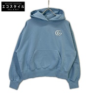 Gucci 藍色 787274 GG Logo 衛衣連帽衫 M 碼 [二手]