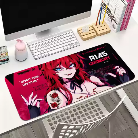 H-High School DxD Rias Gremory Mouse Pad For Office Gaming And Keyboards Non-Slip Large Waterproof