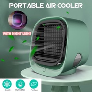 (Ready Stock) Portable Air Cooler Desktop Mini Aircond Mini Air Conditioner 3 Gears Adjustable Speed USB Fan