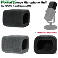 DNOVING 1pcs Microphone Muff, Flocked Sponge Foam Noise Reduction Mic Windscreen Cover, Replacement 