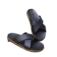 Dr.Marten Genuine Cow Leather Cross Strap Sandals. Dr,Thailand Slippers (DR.QC07 New)
