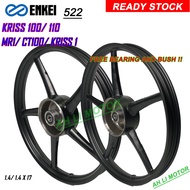 ENKEI RIM ( 522 pattern ) MODENAS KRISS 100/ KRISS 110 / CT100/ KRISS1/KRISS2(MR2)(DISC DEPAN) FREE 