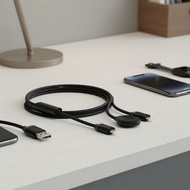 Essager 3-in-1 USB-A to USB-C Charging Cable for Apple iWatch, iPhone Pro, Fast Charging