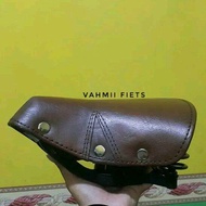 Sadel Terry parkit kecil kulit empuk sepeda onthel ontel jengki